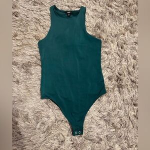 Express Green Sleeveless Bodysuit
